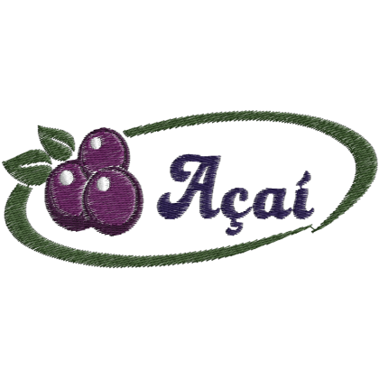 Matriz de Bordado Logotipo Açai 
